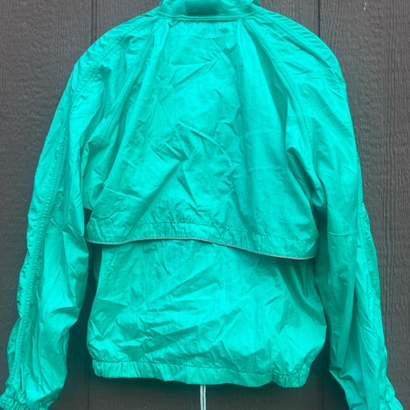 💜💚 Vintage ASICS 90s Windbreaker – Teal & Purple – Unisex M - Picture 8 of 8